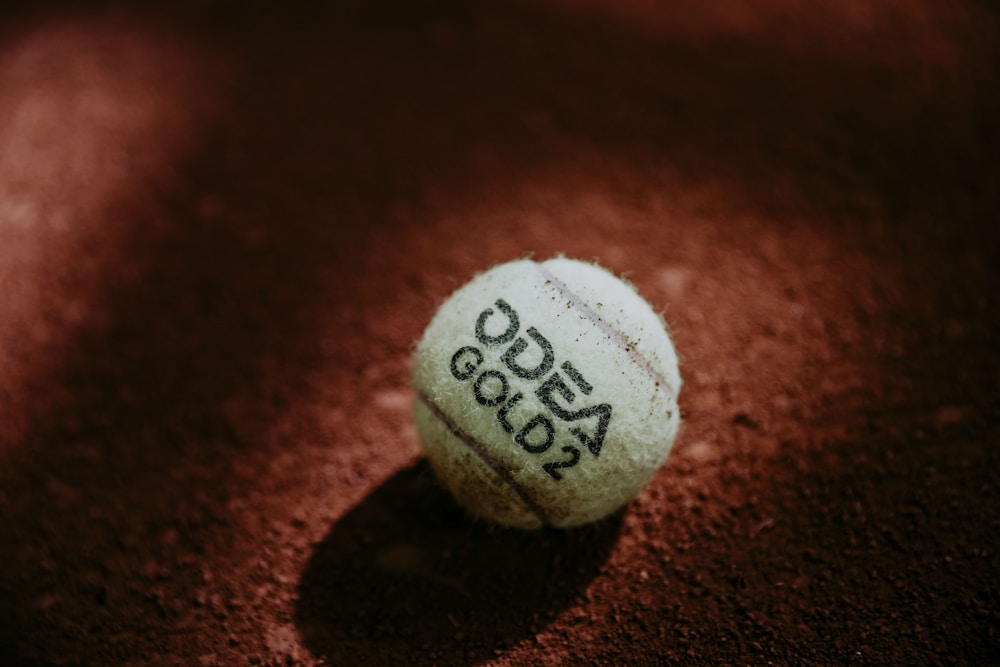 Tennis ball close-up